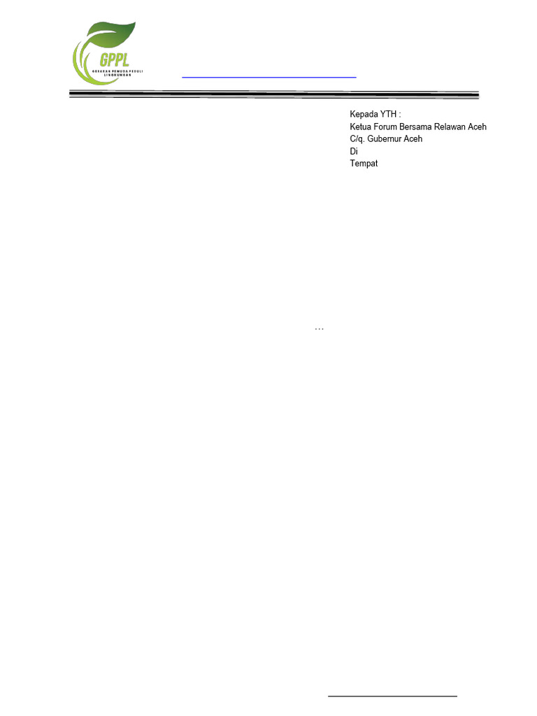 Surat Pengunduran Diri GPPL | PDF