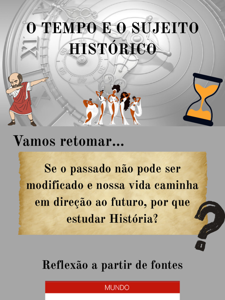 Roteiro - Capítulo 1 - O Tempo e o Sujeito Histórico | PDF | Tempo ...