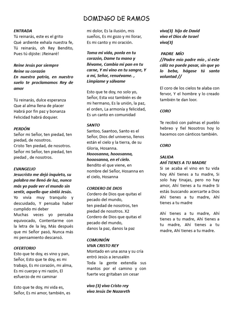 Domingo de Ramos | PDF