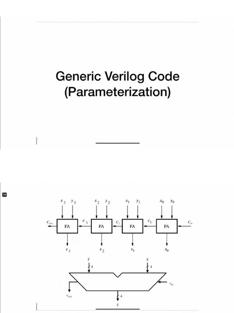 12 - Generic Verilog Code Parameterization | PDF