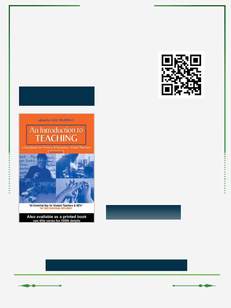 (Ebook PDF) An Introduction To Teaching 2nd Edition by Gill Nicholls ...