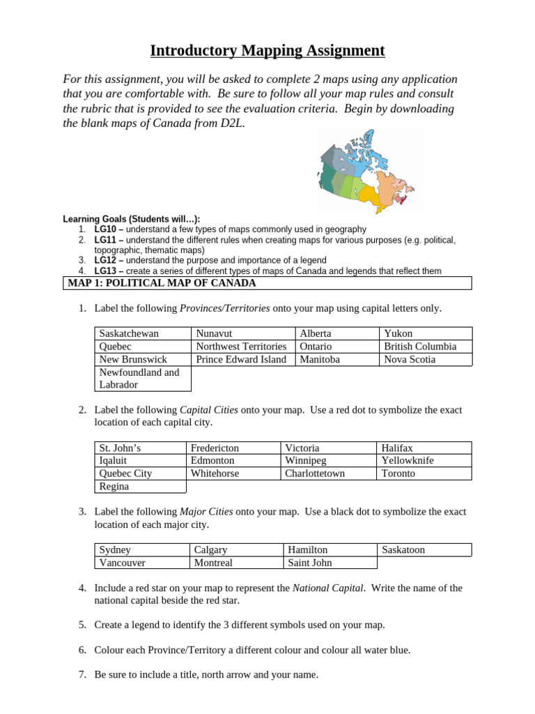 Mapping Assignment | PDF