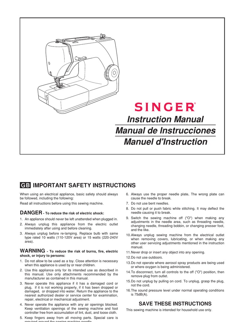 Singer 1507 Instruction Manual