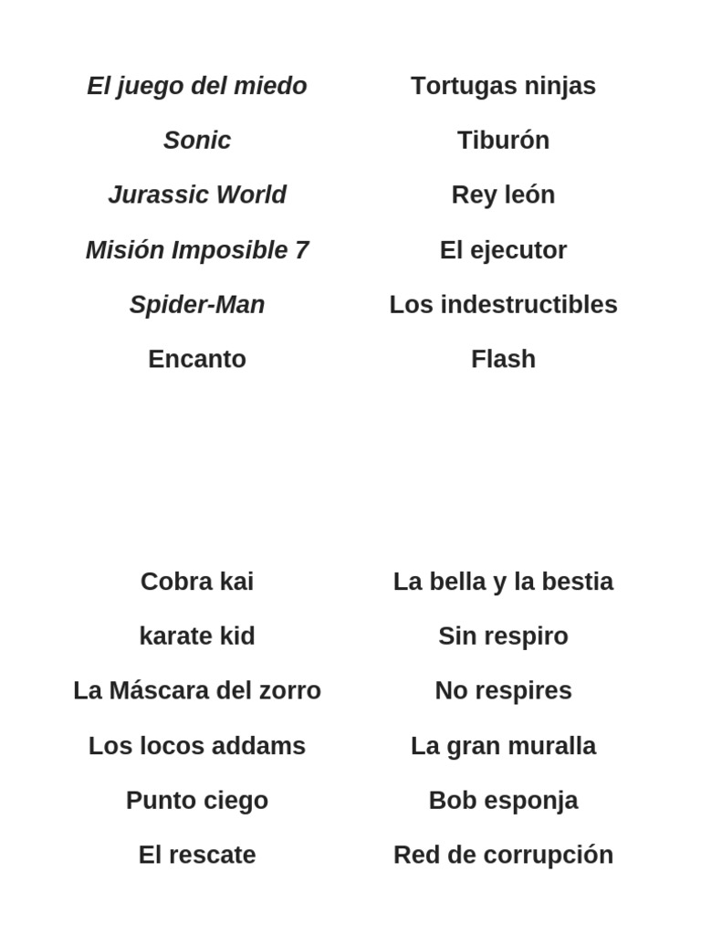 Tortugas Ninjas Tiburón Rey León El Ejecutor Los Indestructibles Flash ...