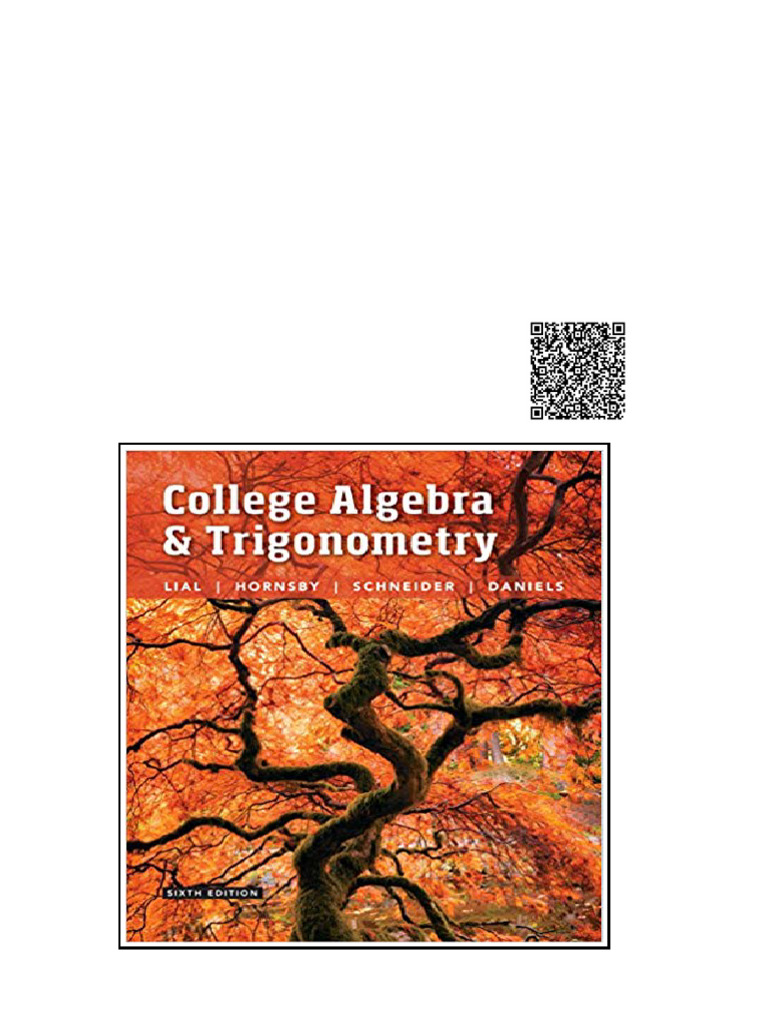 (Ebook PDF) College Algebra and Trigonometry 6th Edition | PDF ...