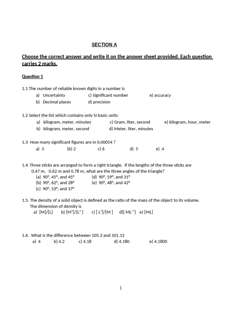 Practice Questions | PDF