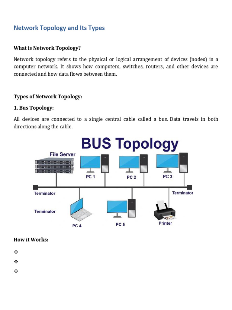 Network Topology and Types | PDF