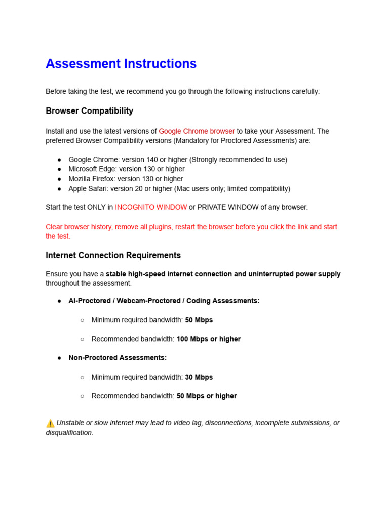 Instructions | PDF