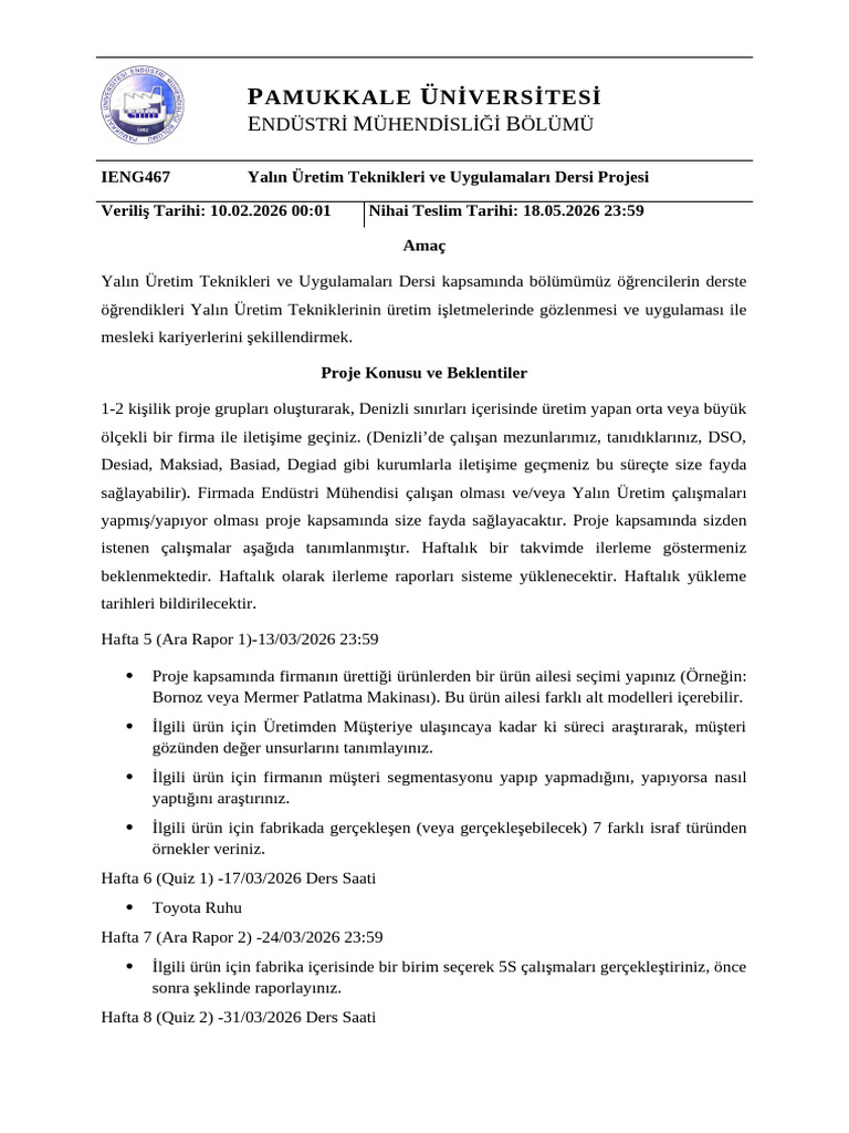 Yalin Proje B26 Rev2 | PDF