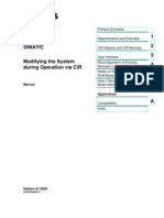 STEP 7 - Modifying The System During Operation Via CiR