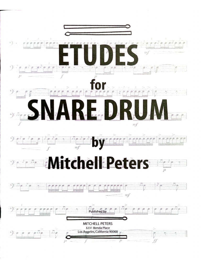 Estudes For Snare Drum - Michell Peters | PDF