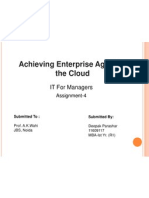 Achieving Enterprise Agility in The Cloud: IT For Managers