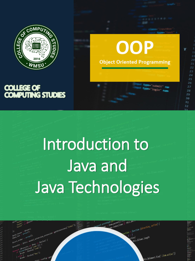 Week 2 Introduction To Java and Technologies | PDF