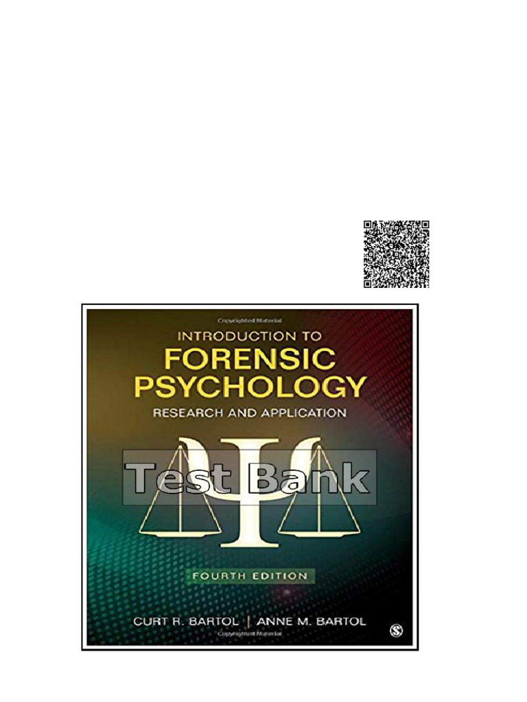 Introduction To Forensic Psychology Research and Application 4th ...