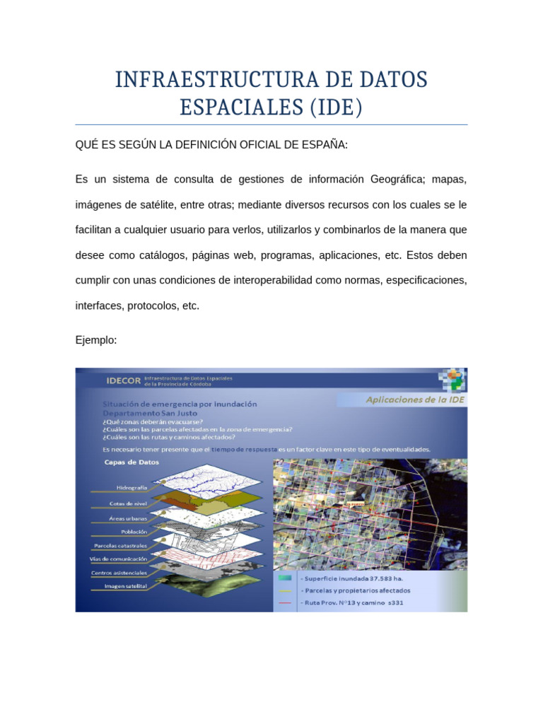 Infraestructura de Dato Espaciales | PDF | Datos | Sistema de ...