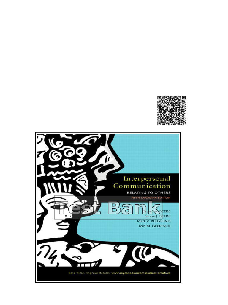 Interpersonal Communication Relating To Others Canadian 5Th Edition ...