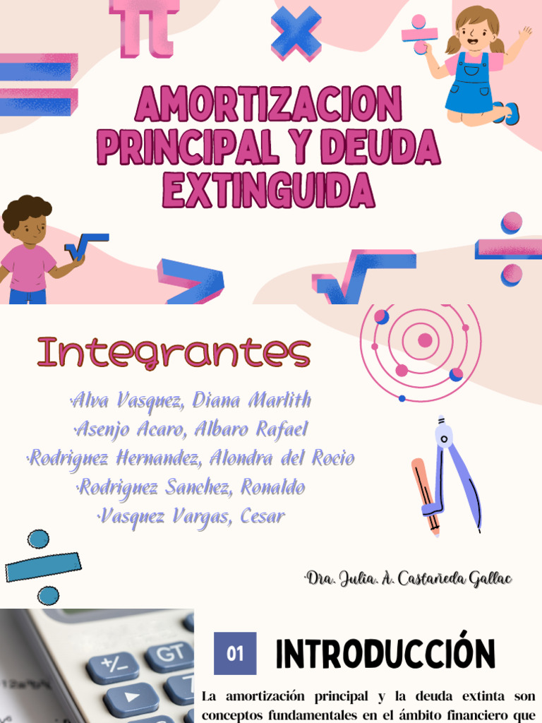 Presentación Proyecto Matemáticas Sencillo Azul Rosa | PDF