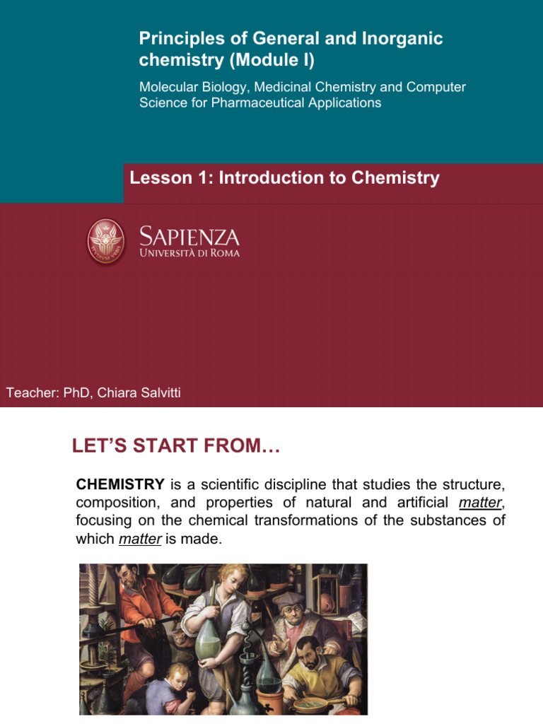 1 PGIC Introduction To Chemistry | PDF