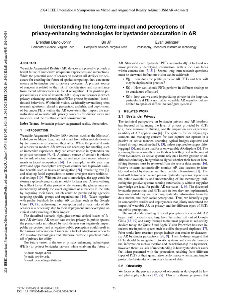 Understanding The Long-Term Impact and Perceptions of Privacy-Enhancing ...