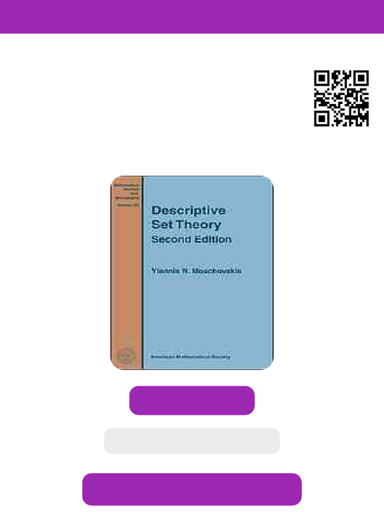 Descriptive Set Theory 2. Ed Edition Moschovakis Ebook Testbank ...