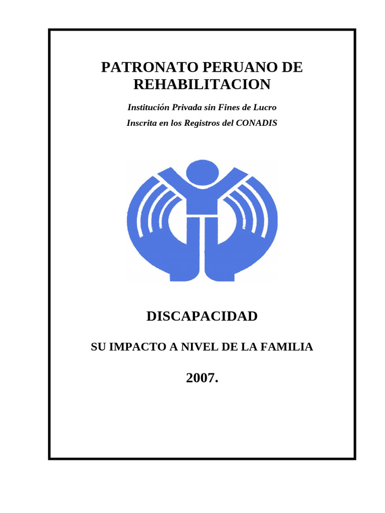 Lectura 1 - La Discapacidad y Su Impacto A Nivel de La Familia | PDF ...