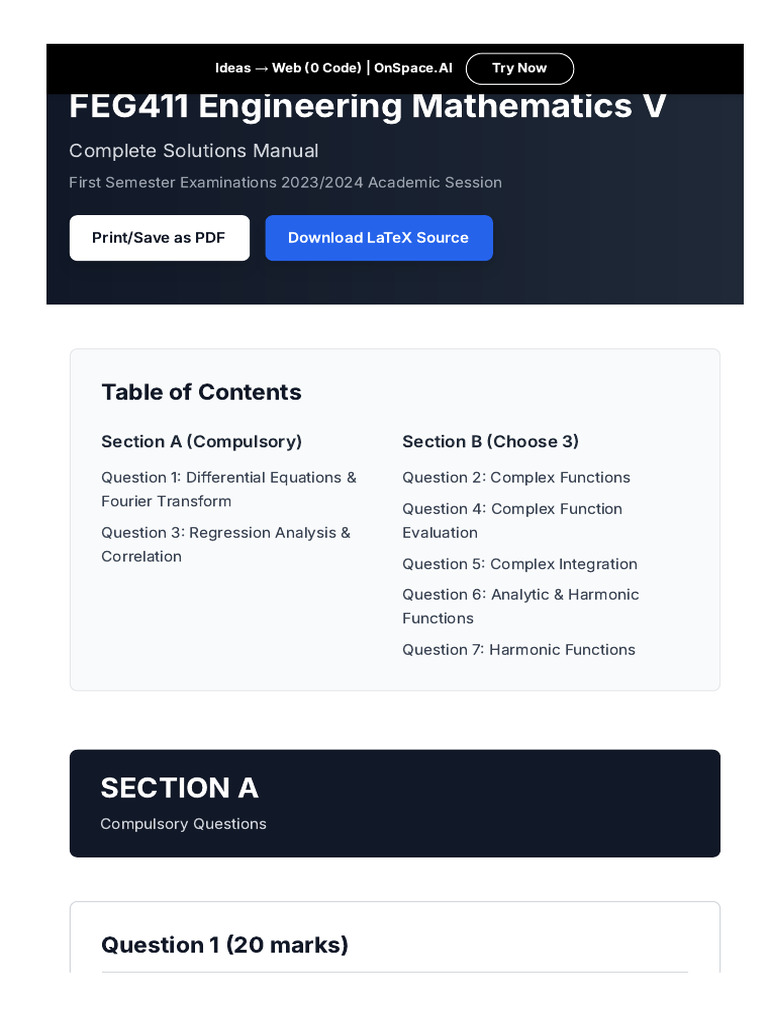 Solved Engine Math Problems | PDF