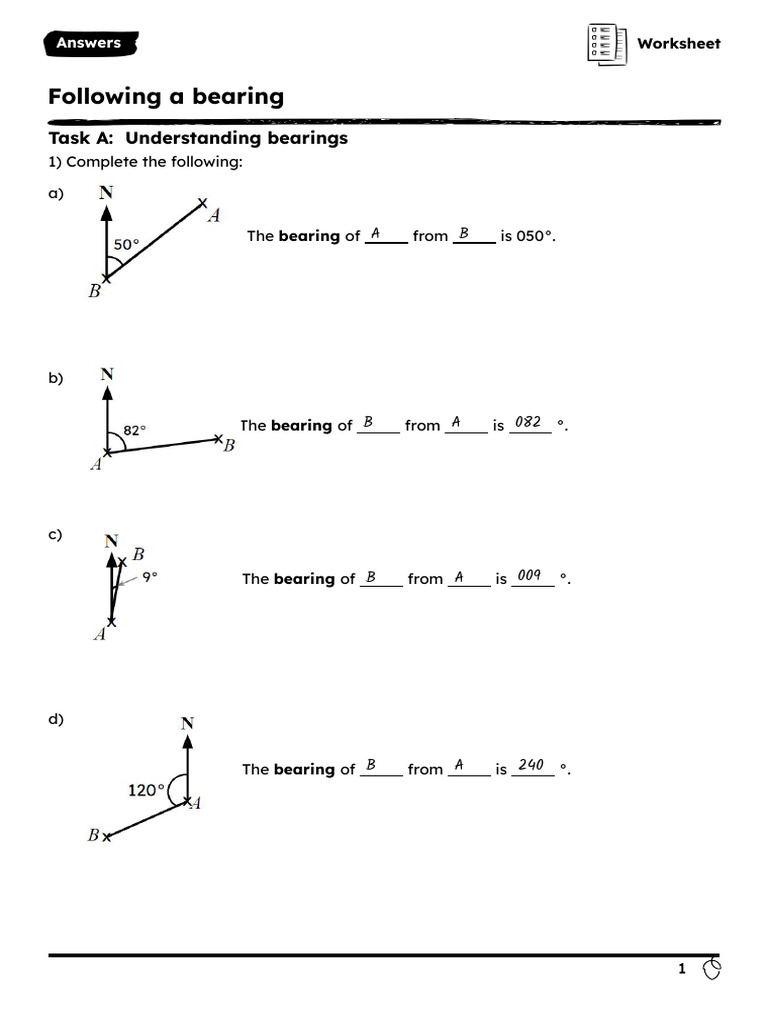Worksheet Answers | PDF