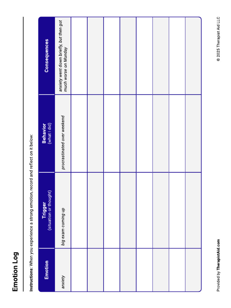 Emotion Log | PDF