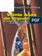 Participación Ciudadana un estudio sobre 20 años de impunidad en RD 