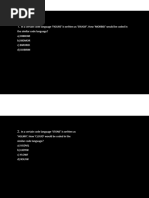 Code Language Questions and Solutions | PDF | Languages | Foreign ...