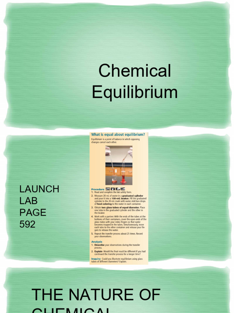 Chemical Equilibrium 1 | PDF | Acid | Chemical Equilibrium