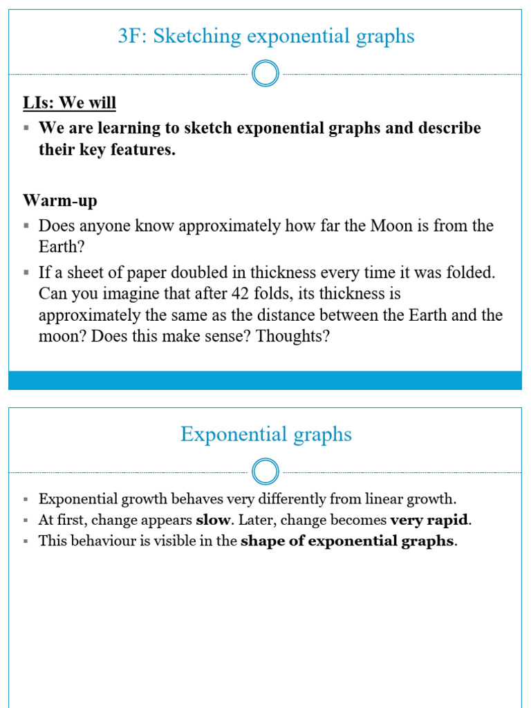 3F. Sketching Exponential Graphs | PDF | Asymptote | Mathematical Analysis