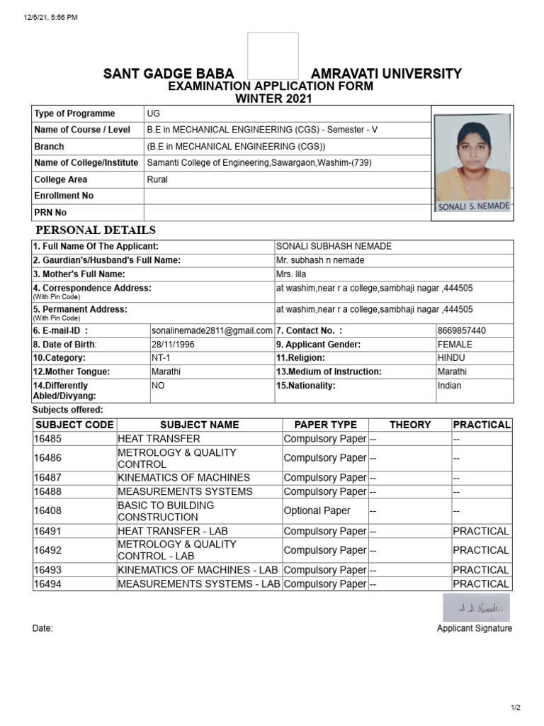 Sonali Nemade | PDF