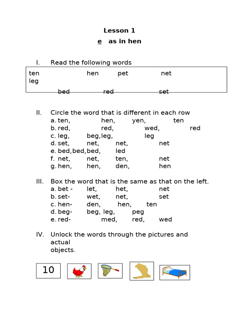 Fuller Activity For Non Reader Lesson 1 1 | PDF