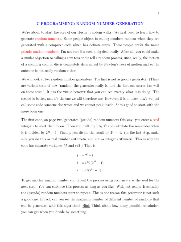 Random | PDF