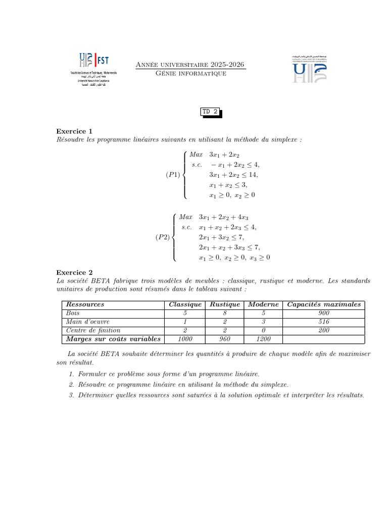 TD 2 | PDF