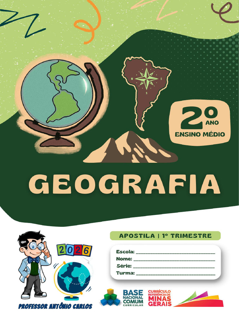 Apostila - Geografia - 2º Ano - Ensino Médio - 1º Trimestre - 2026 | PDF