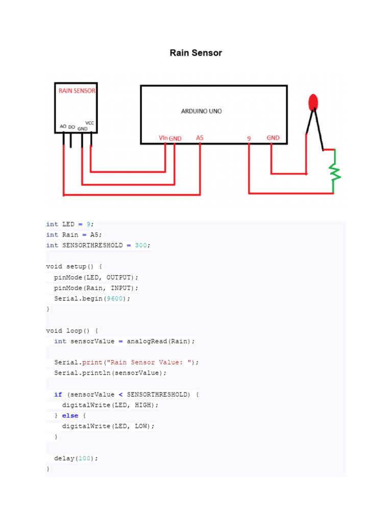 Sensors - Circuit and Code | PDF