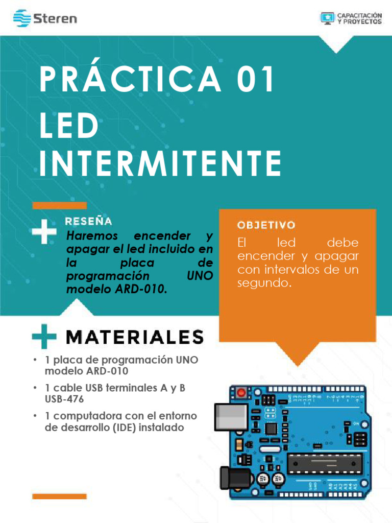 Práctica_01 Básico -LED Intermitente | PDF