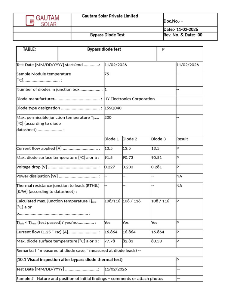 Bypass Diode Report | PDF | Diode | Electronics