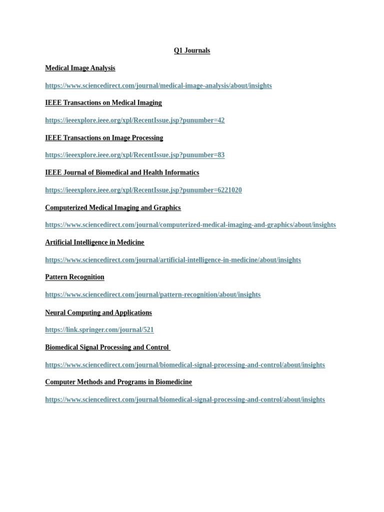 Q1 Journals | PDF