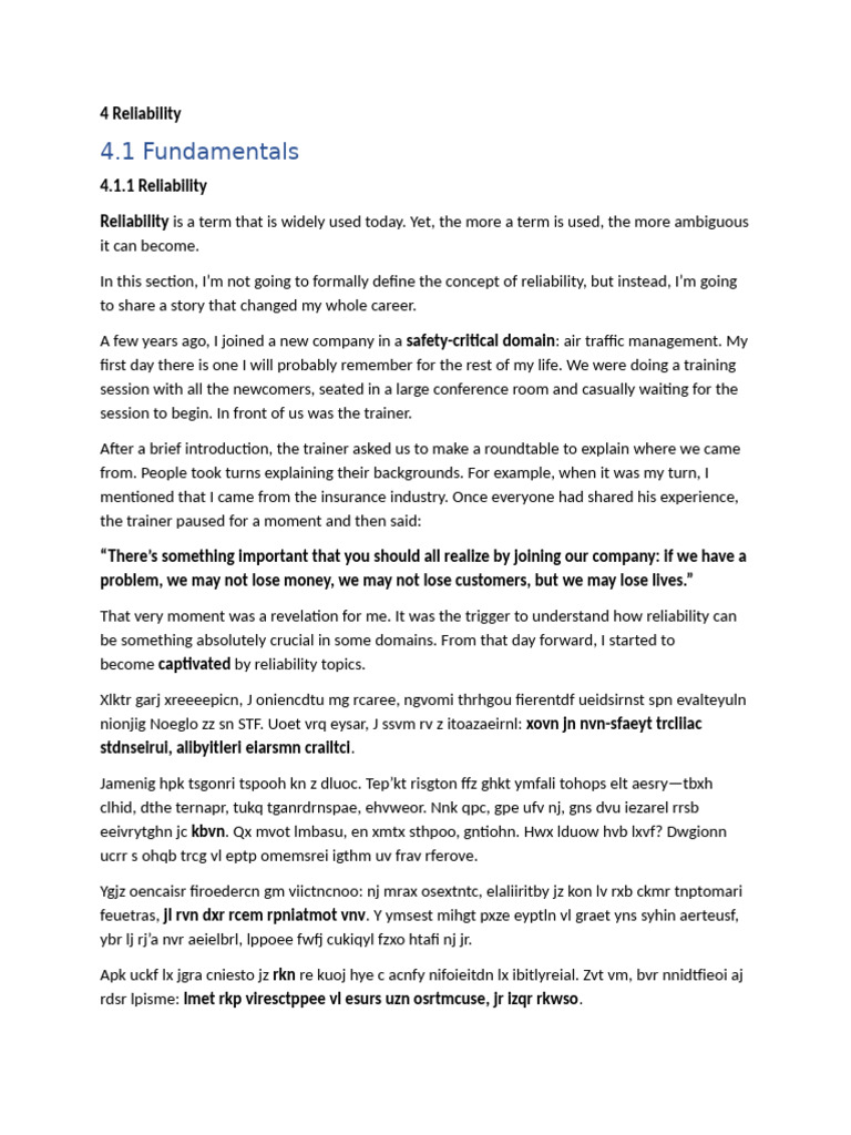 4 Reliability | PDF