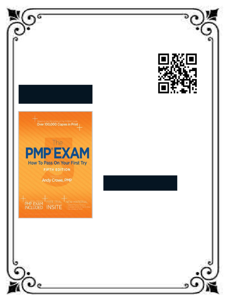 The PMP Exam How To Pass On Your First Try 5th Edition Andy Crowe Ebook ...