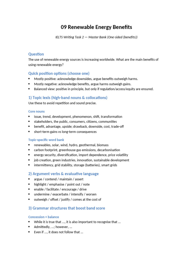 09 Renewable Energy Benefits | PDF