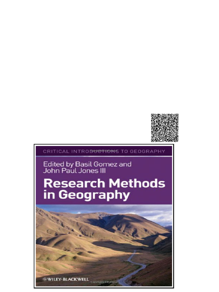 Research Methods in Geography A Critical Introduction Critical ...