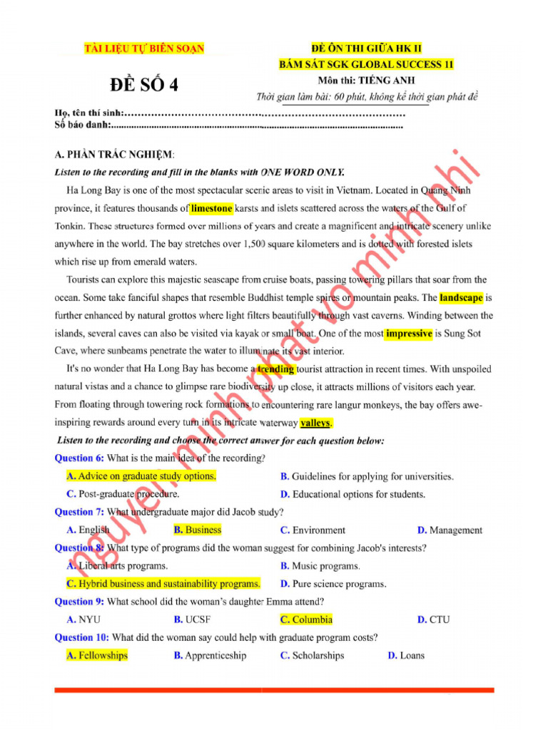 Test 4 - KEY | PDF