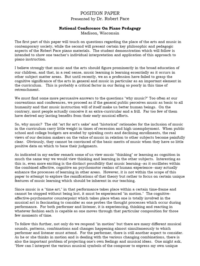 Position Paper | PDF