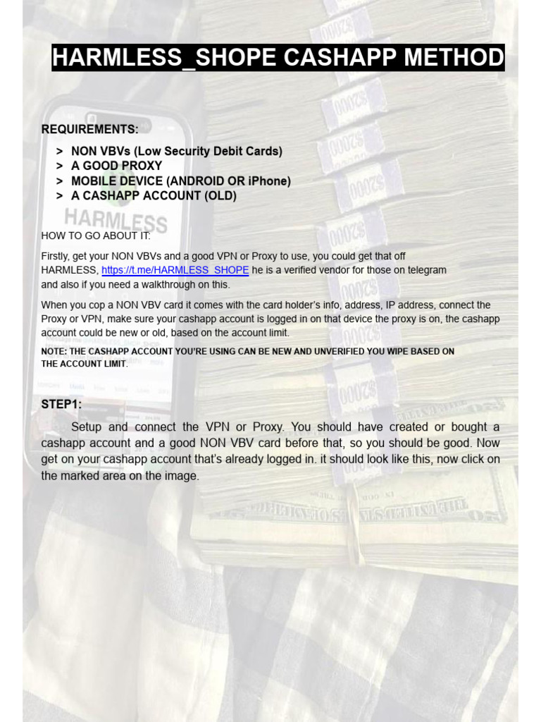 CC Cashout Cashapp Method | PDF