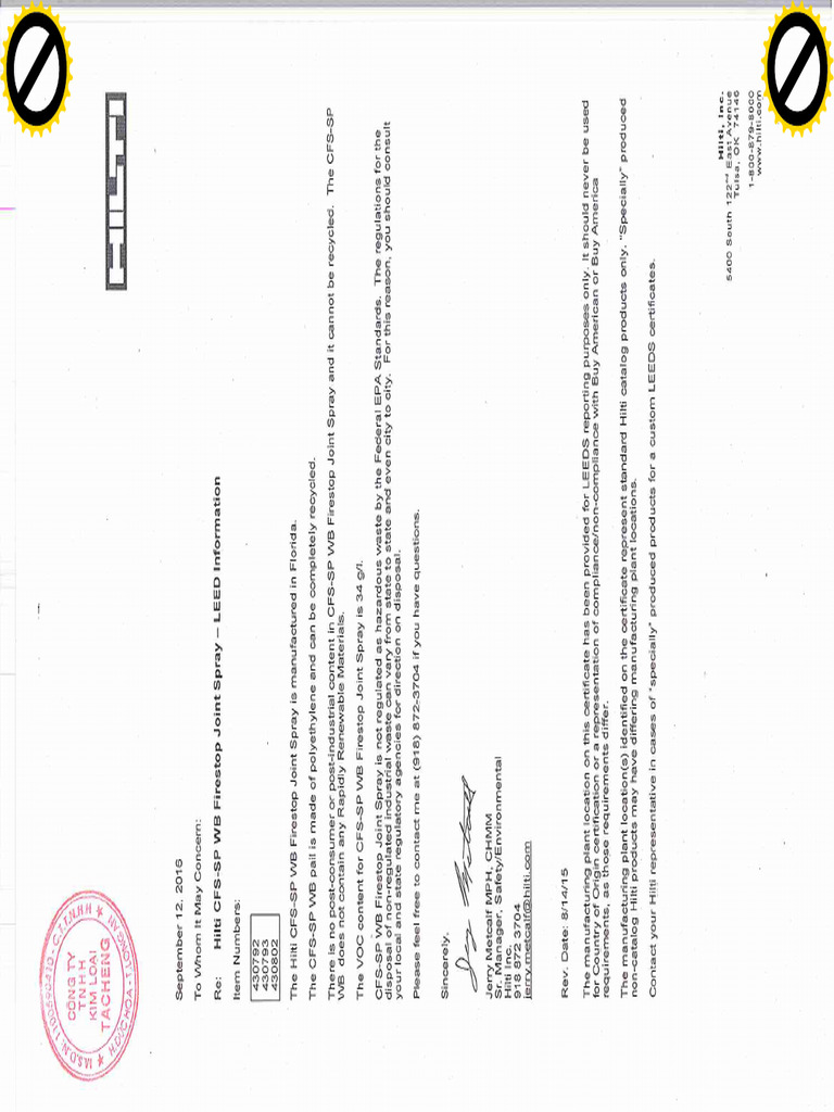 Hilti CFS-SP-WB Fire Rated System | PDF