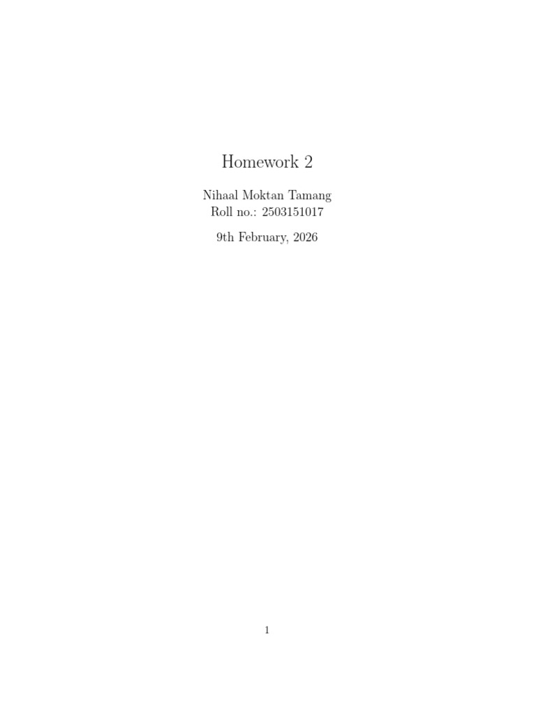 Homework 2 | PDF